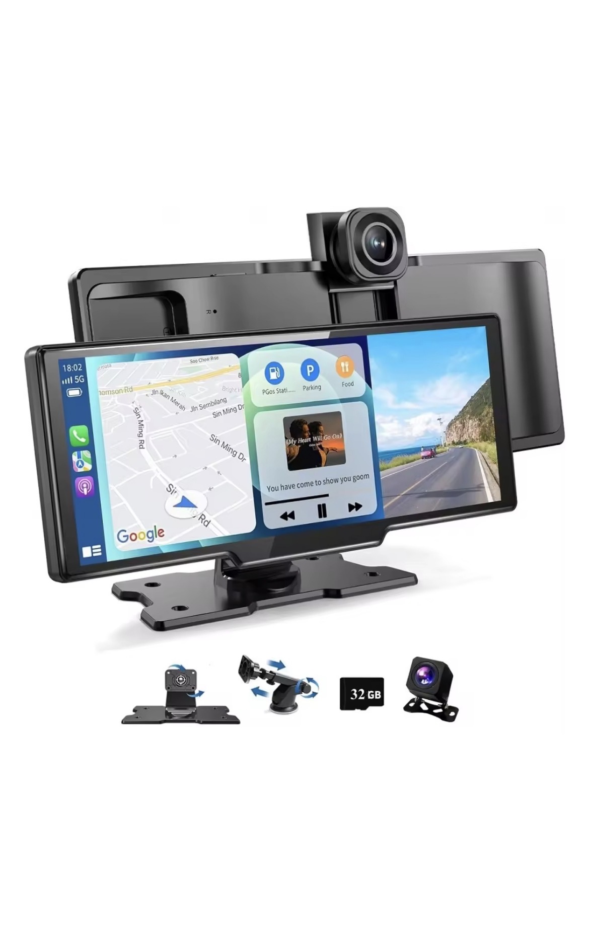 Автомобильный монитор DS2-CZCARPLAY 10.26 дюйм на торпедо