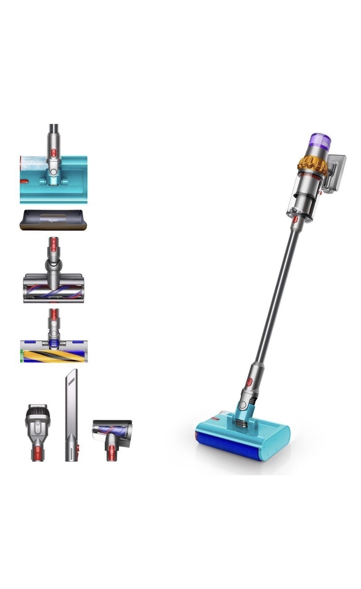 Пылесос Dyson V15s Detect Submarine серебристый