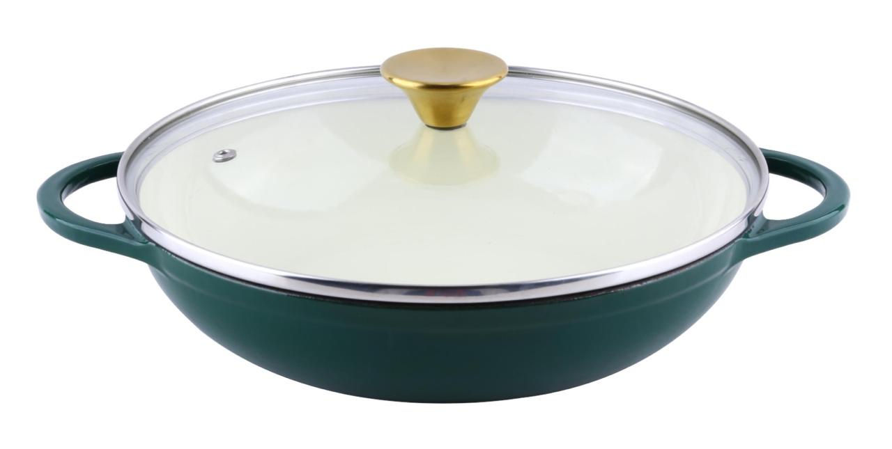 СКОВОРОДА ЧУГУННО-ЭМАЛИРОВАННАЯ 2,4 Л