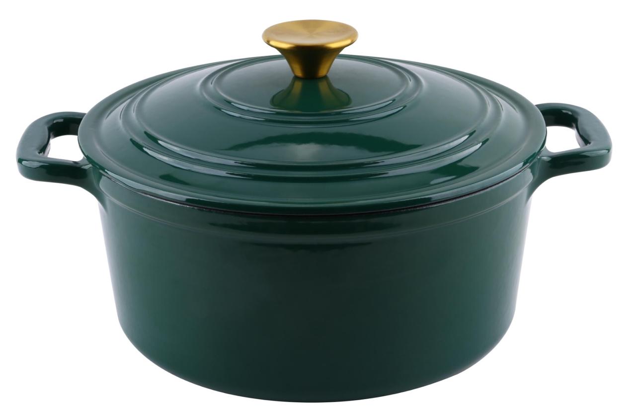 КАЗАН ЧУГУННО-ЭМАЛИРОВАННЫЙ 4,7 Л