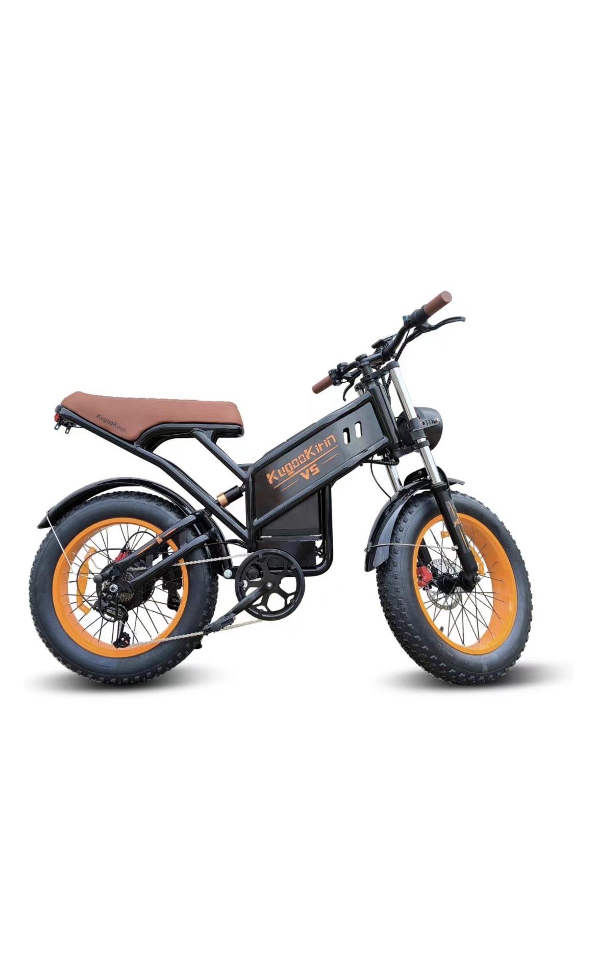 Электровелосипед KUGOO Электровелосипед Kugoo Kirin V5 20 дюйм 2024 16 дюймов черный